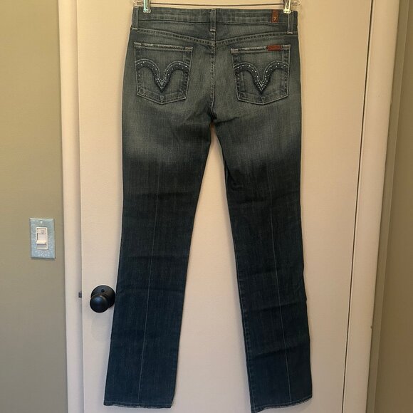 7 for All Mankind Kate straight leg jeans sz 29 - Picture 7 of 12